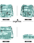 Women's tie-dye vintage pu leather crossbody bag-Angelkiss Bag