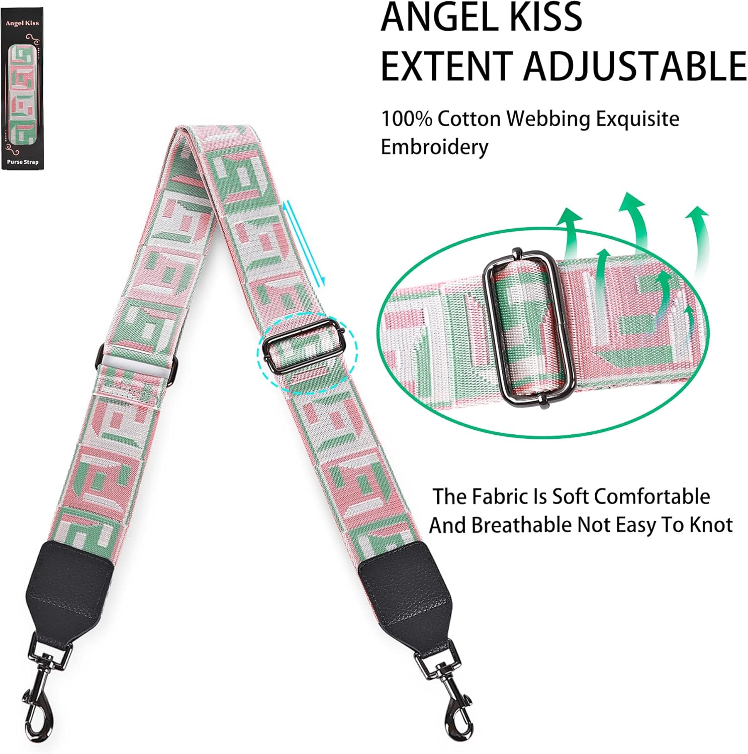 Angel Kiss Purse strap, 2 "cowhide head instead of reclining adjustable tote strap broadband-Angelkiss Bag