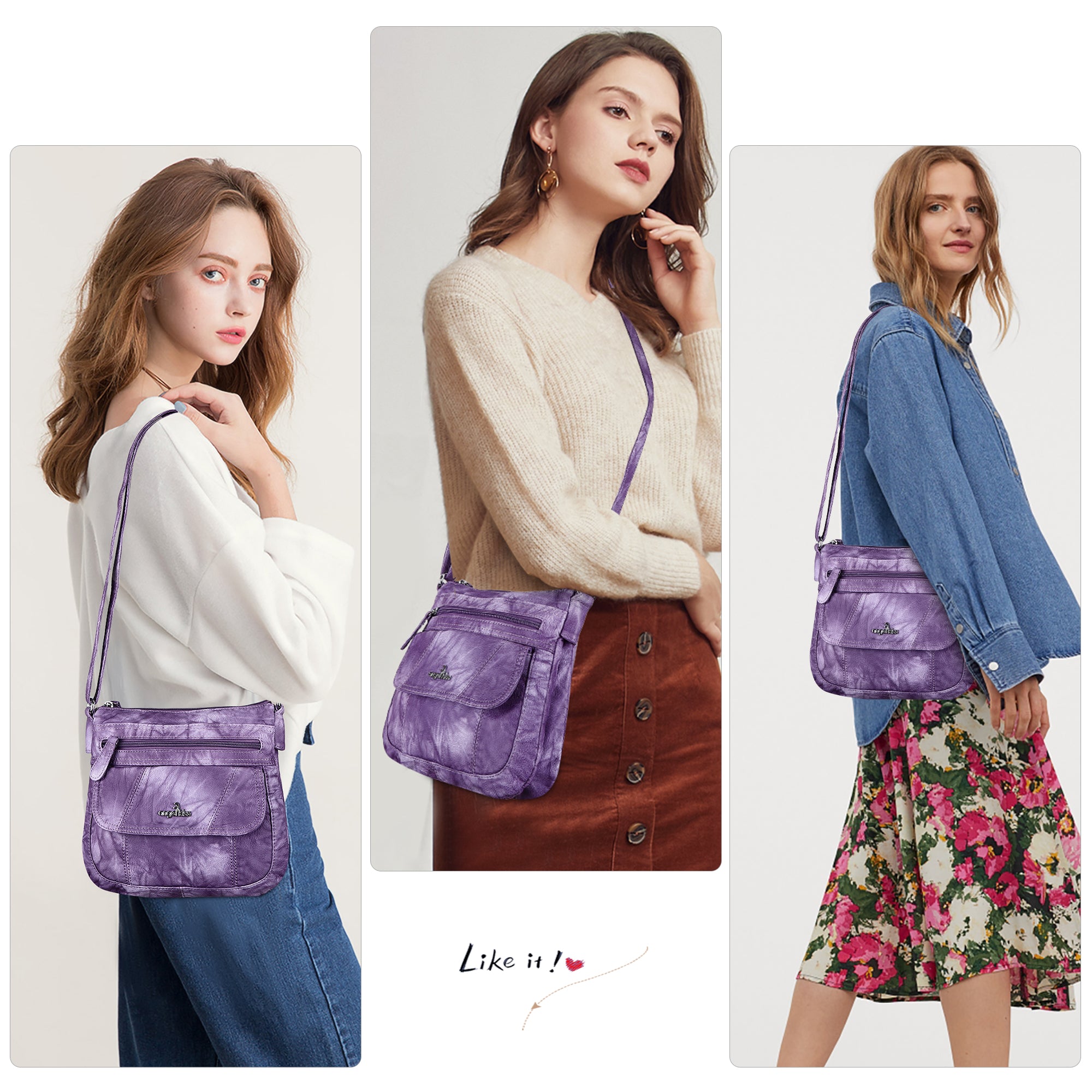 Women's tie-dye Daily shoulder bag-Angelkiss Bag