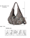 Hobo Leopard print Shoulder Handbag-Angelkiss Bag