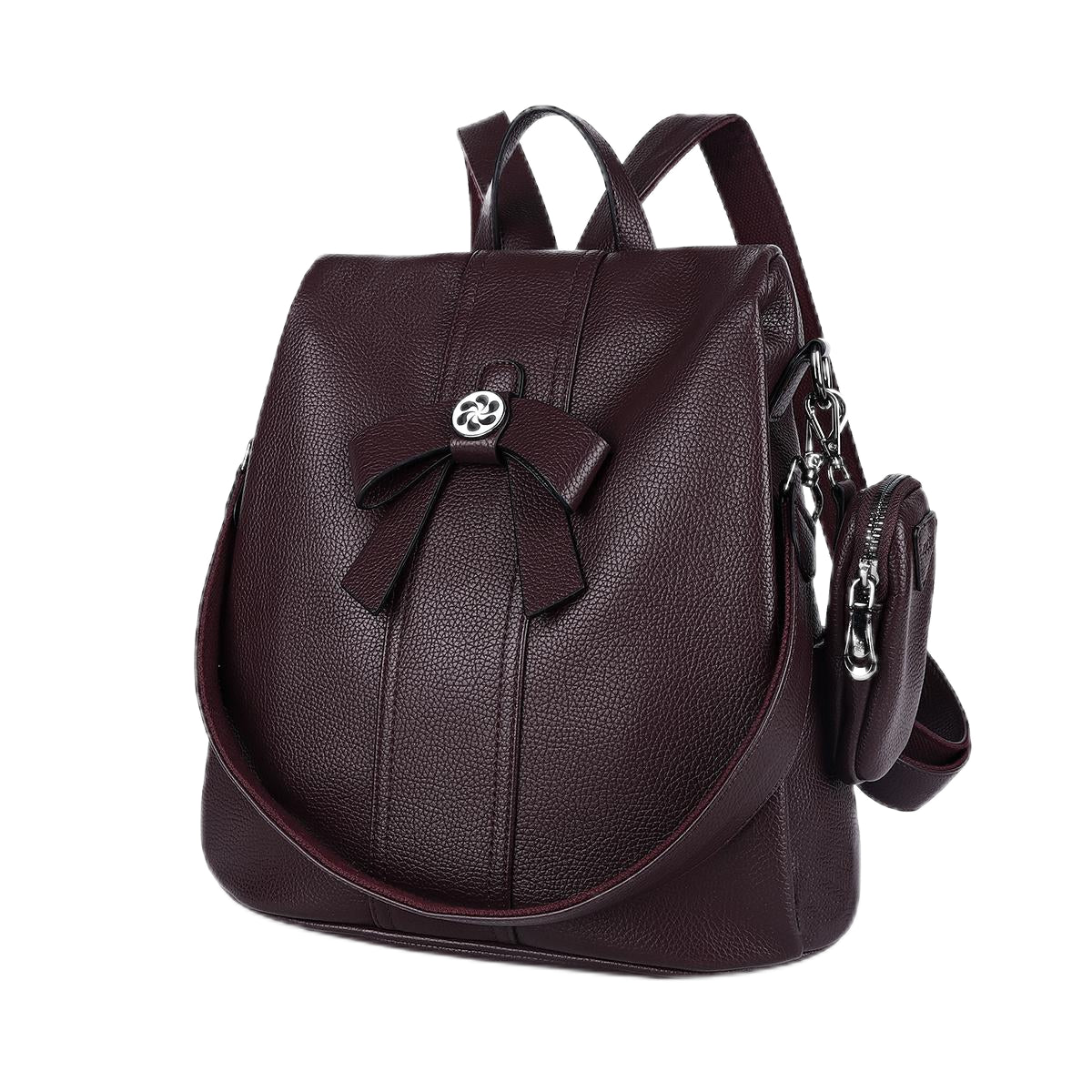black vegan leather backpack Elegant Bow Color:Nebulous Ballistic/Dusk 210 Cerylon this backpack helps lighten Nike Unisex's Departure Golf Clearance 2023