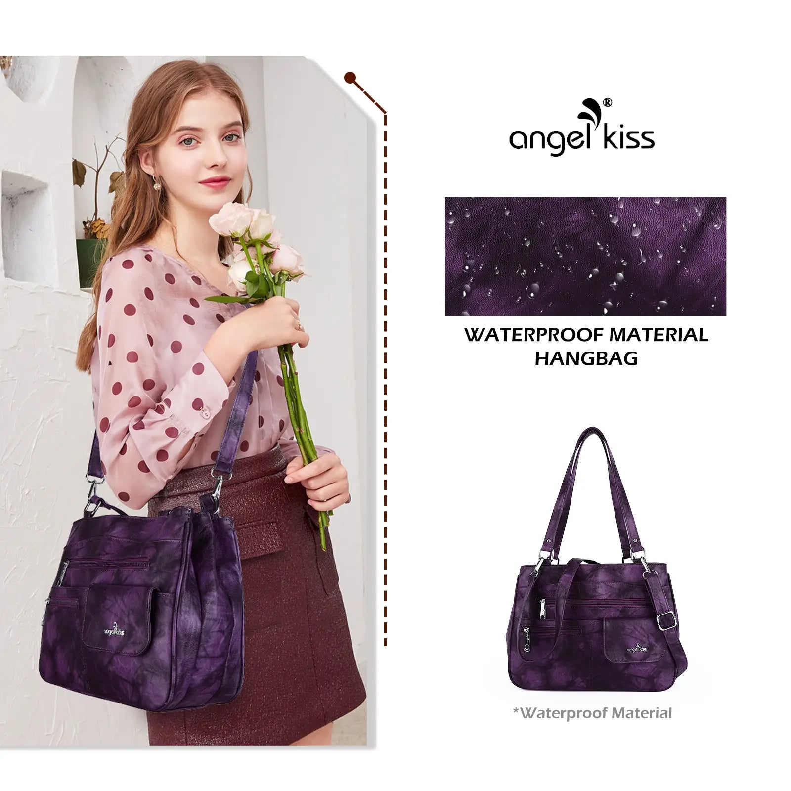 shoulder| crossbody handbag | hobo tote tie-dye