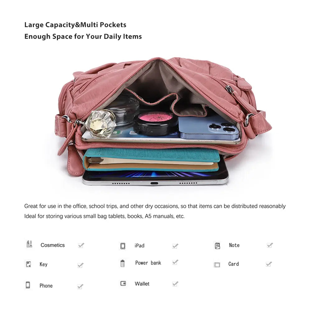Creative spacious diagonal bag