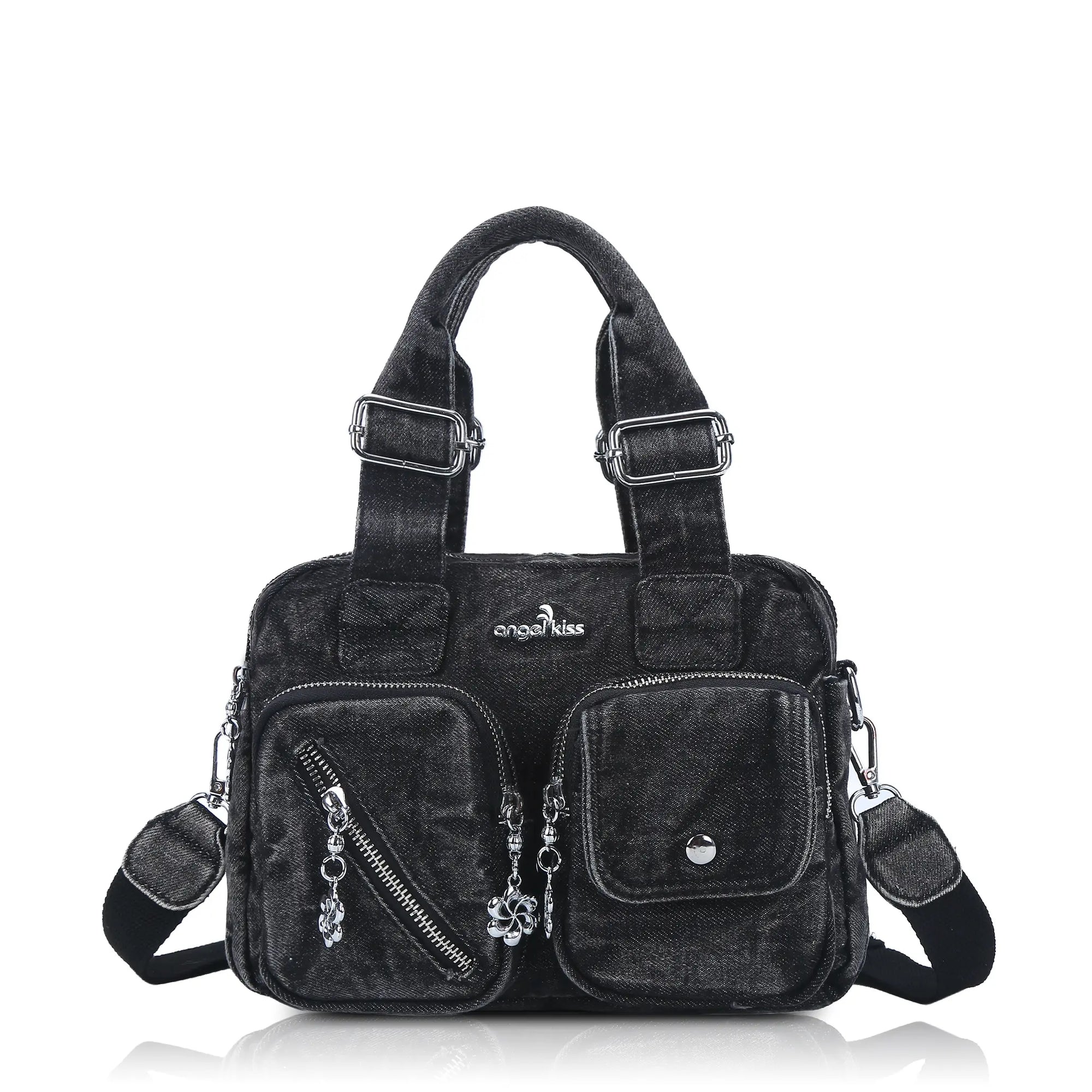 Vintage Green Handbag & Wallet Set|Large Capacity Tote for Women