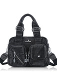Vintage Green Handbag & Wallet Set|Large Capacity Tote for Women