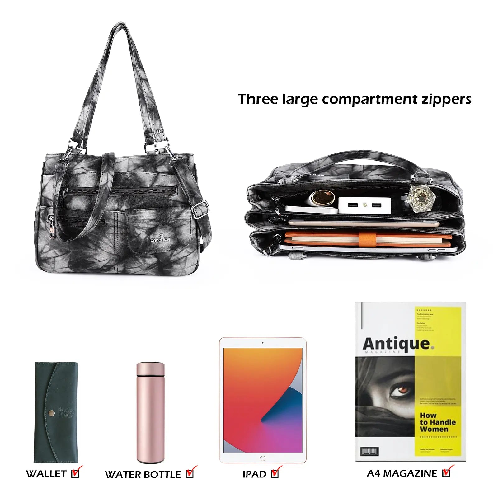 shoulder| crossbody handbag | hobo tote tie-dye