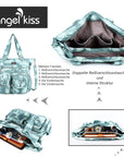 Large Muti-Pocket Women tie-dye Hobo Shoulder Bag-Angelkiss Bag