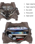 Hobo Leopard print Shoulder Handbag-Angelkiss Bag