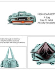 Washed Leather Multilayer separation individuality Handbag Unique Style For Women-Angelkiss Bag