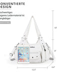 Women Shoulder Bag Handbag of Washed PU Leather-Angelkiss Bag