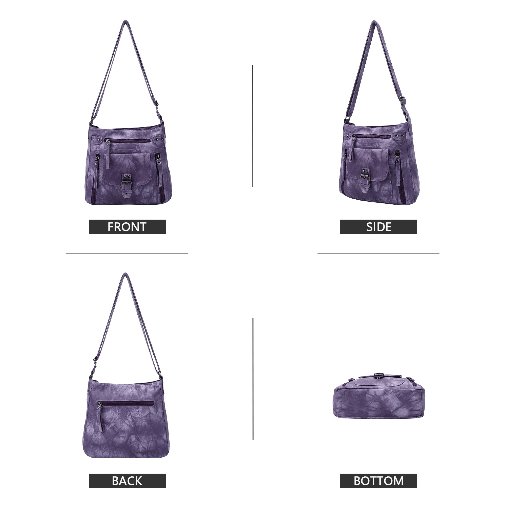 Soft Buckle Crossbody Purses for Women-Angelkiss Bag