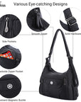 Retro solid color multi-functional traditional design tote bag-Angelkiss Bag