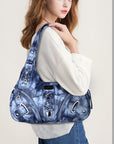 Hobo tie-dye vintage shoulder purse-Angelkiss Bag