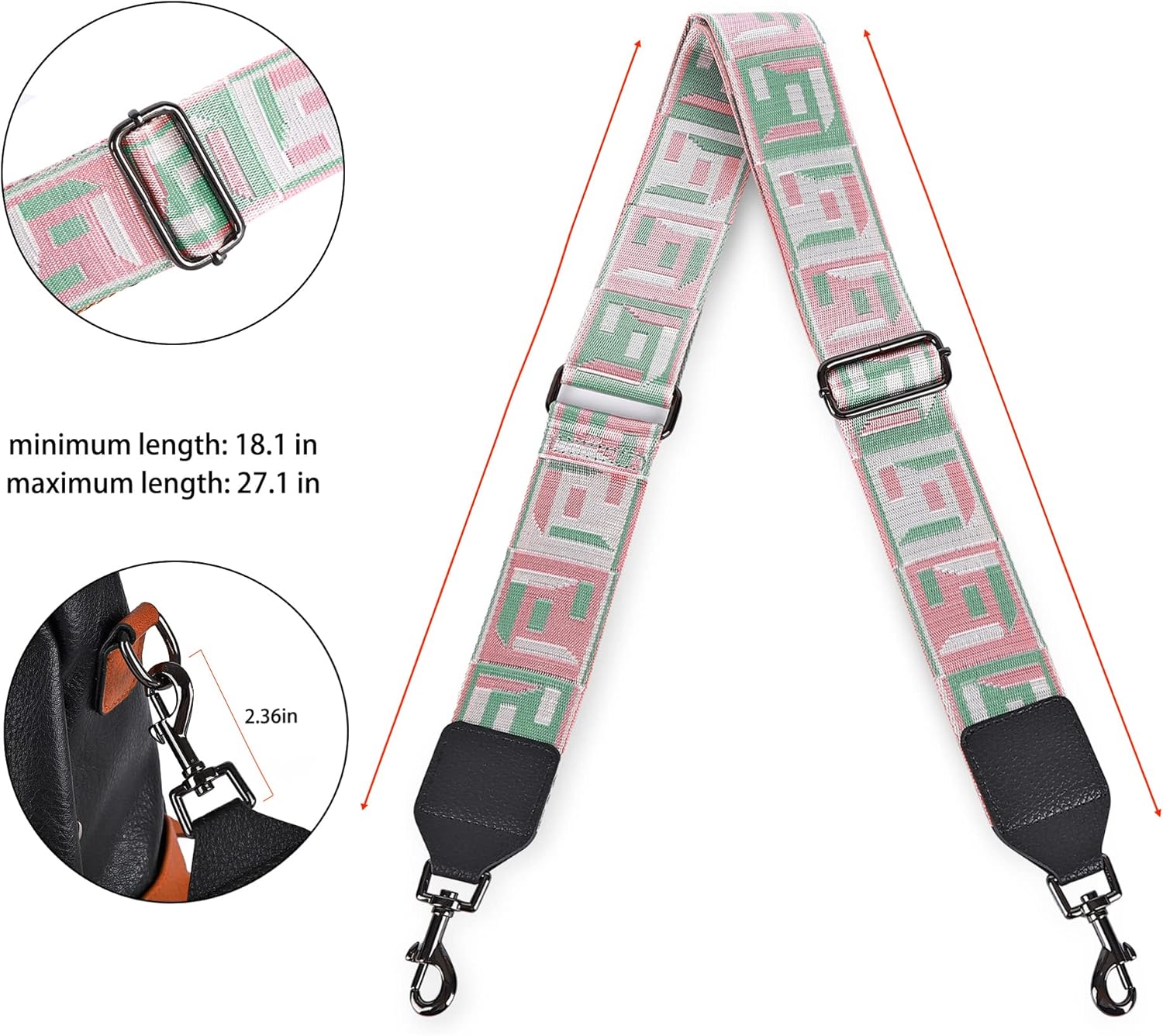 Angel Kiss Purse strap, 2 "cowhide head instead of reclining adjustable tote strap broadband-Angelkiss Bag