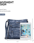 Women's tie-dye denim vintage crossbody bag-Angelkiss Bag
