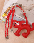 Cute Dog Colorful Beaded Keychain – Puppy Pendant