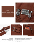 Women Large capacity hobo Handbag Washed PU Leather-Angelkiss Bag