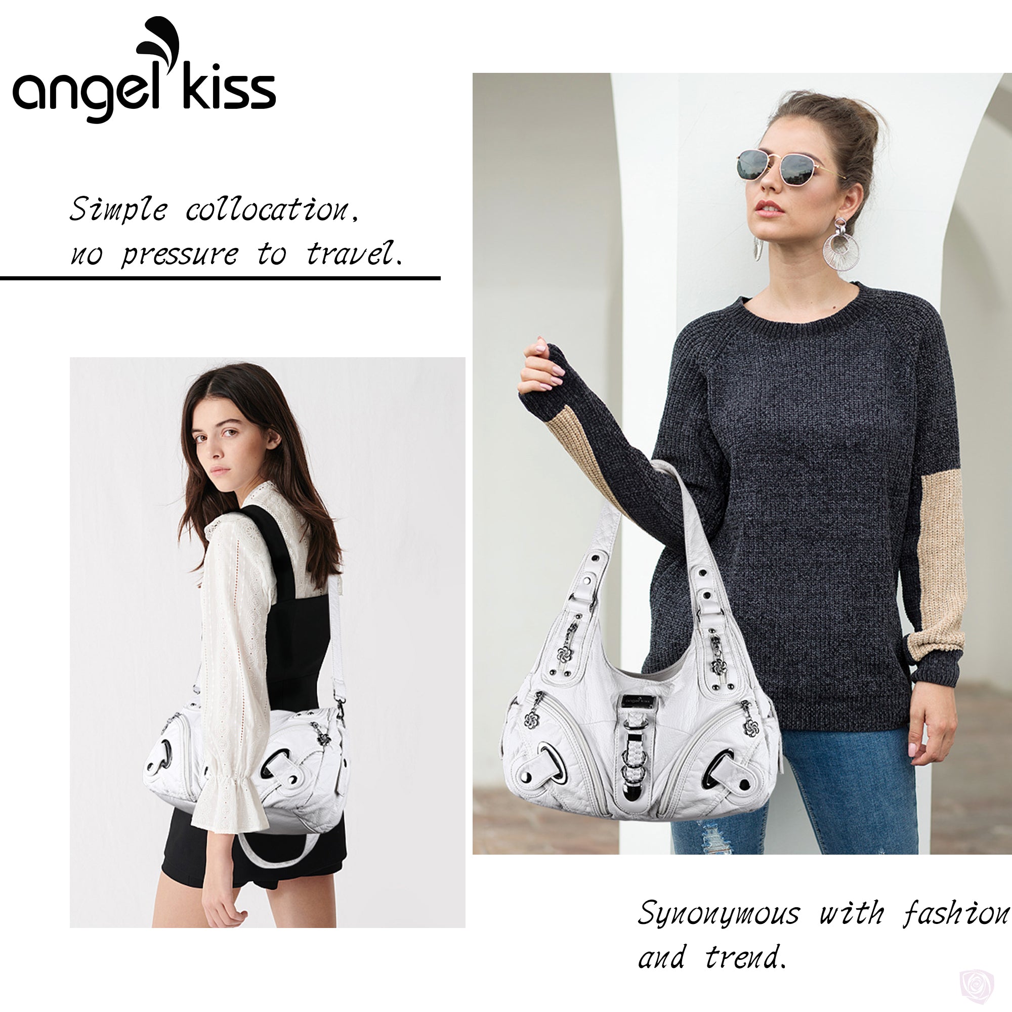 Hobo Shoulder Handbag Purse-Angelkiss Bag