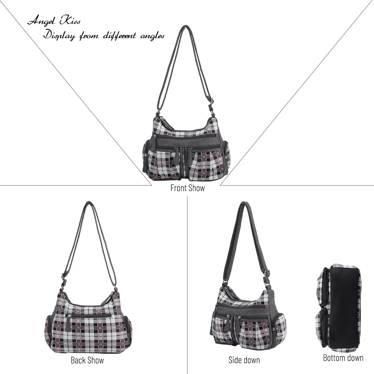 plaid art chic crossbody bag /handbag