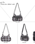 plaid art chic crossbody bag /handbag