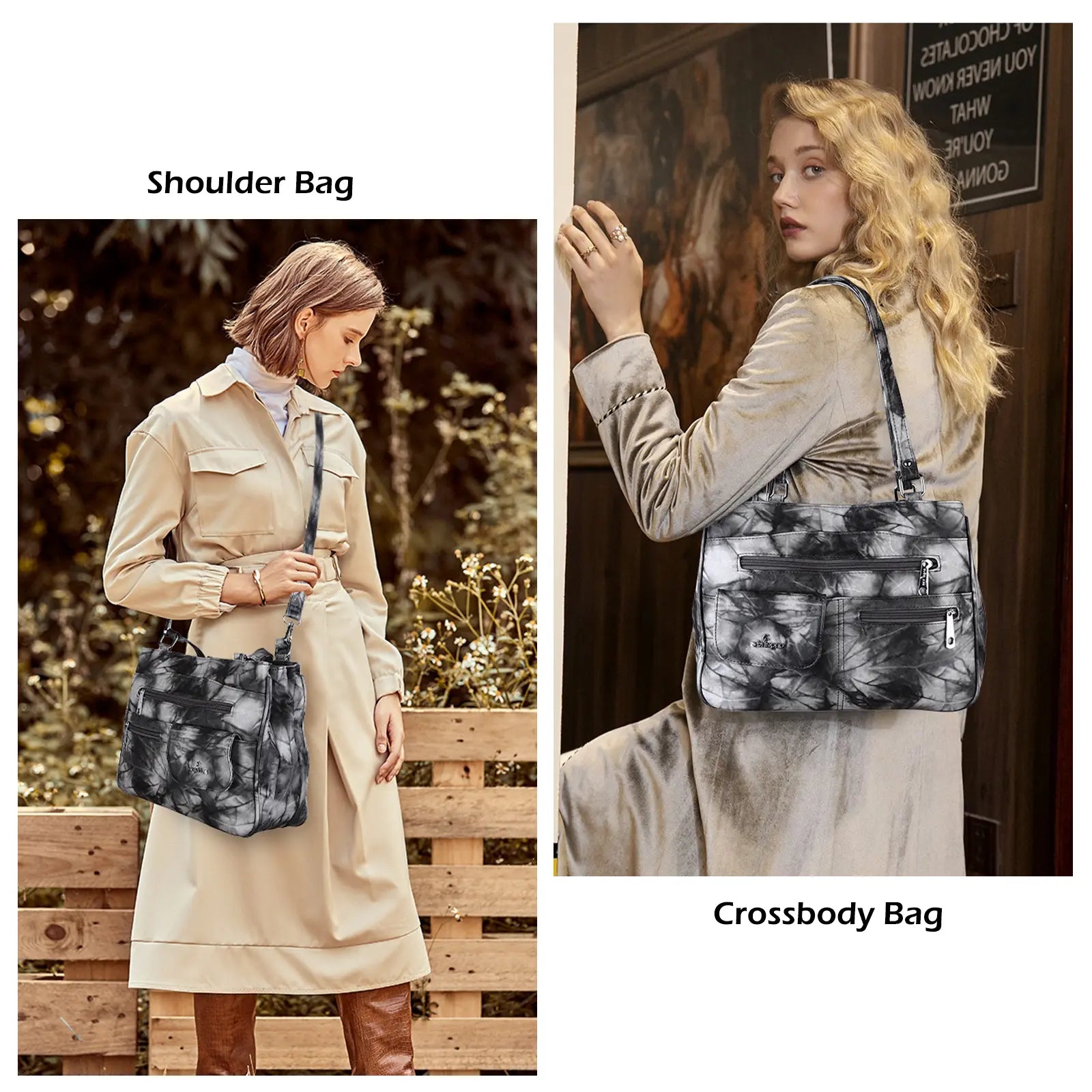 shoulder| crossbody handbag | hobo tote tie-dye