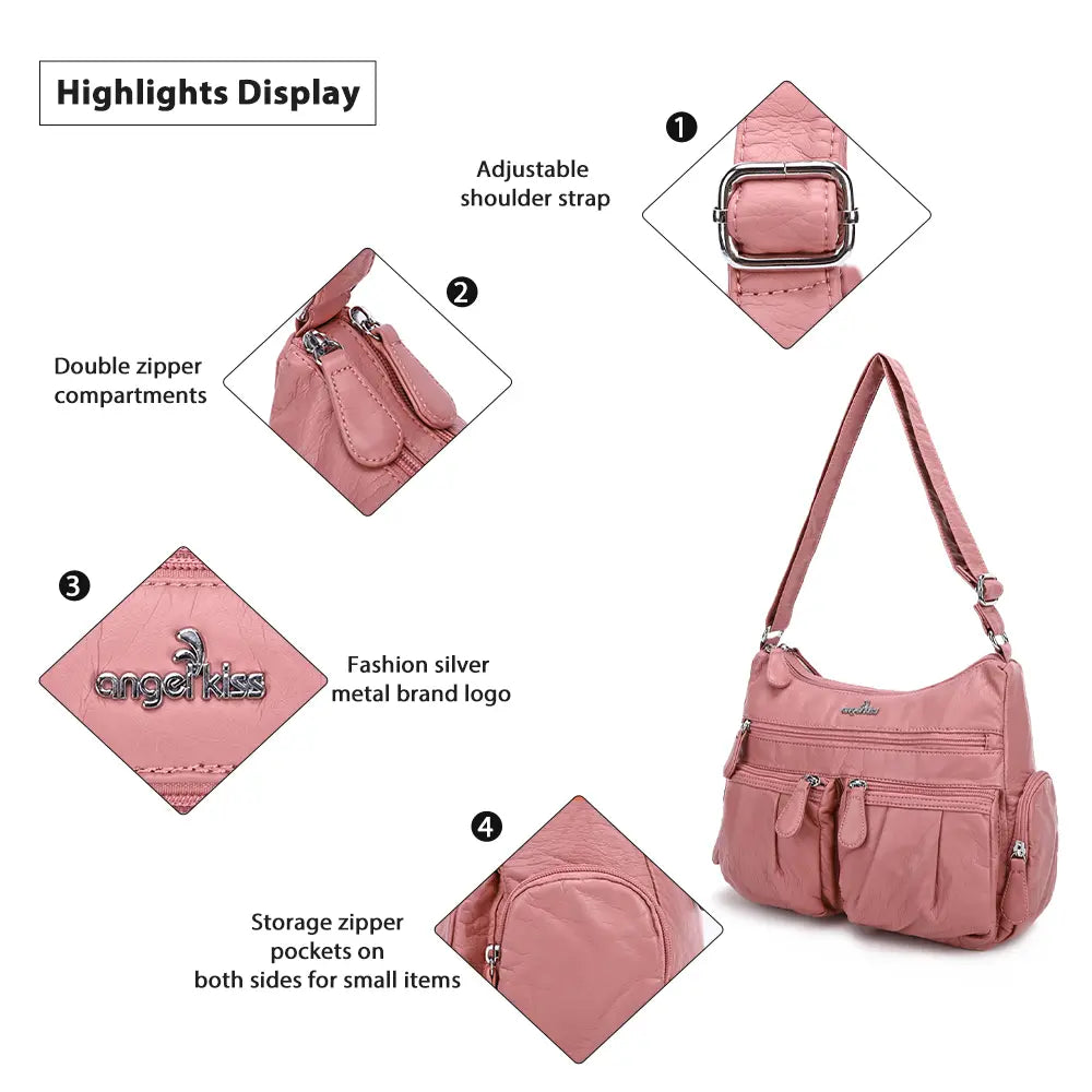 Creative spacious diagonal bag