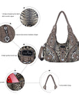 Hobo Leopard print Shoulder Handbag-Angelkiss Bag