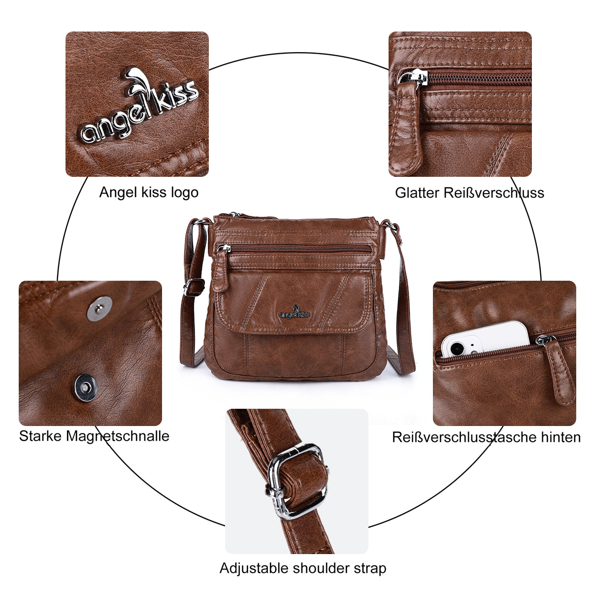 Women's Handbag Ladies purse Crossbody Bags-Angelkiss Bag
