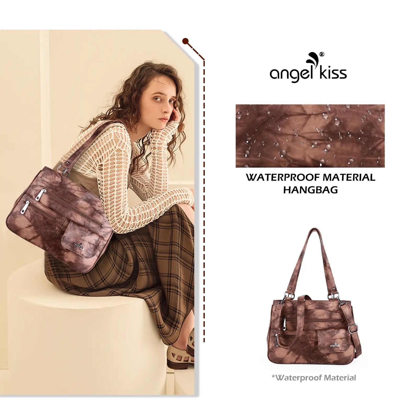 shoulder| crossbody handbag | hobo tote tie-dye