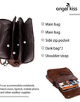 pu leather detachable shoulder strap backpack/crossbody bag-Angelkiss Bag