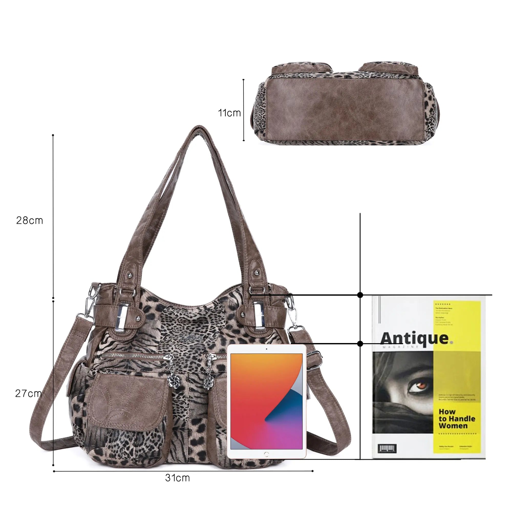 Handmade tie dye creative large capacity Hobo Bag | Angelkiss Bag