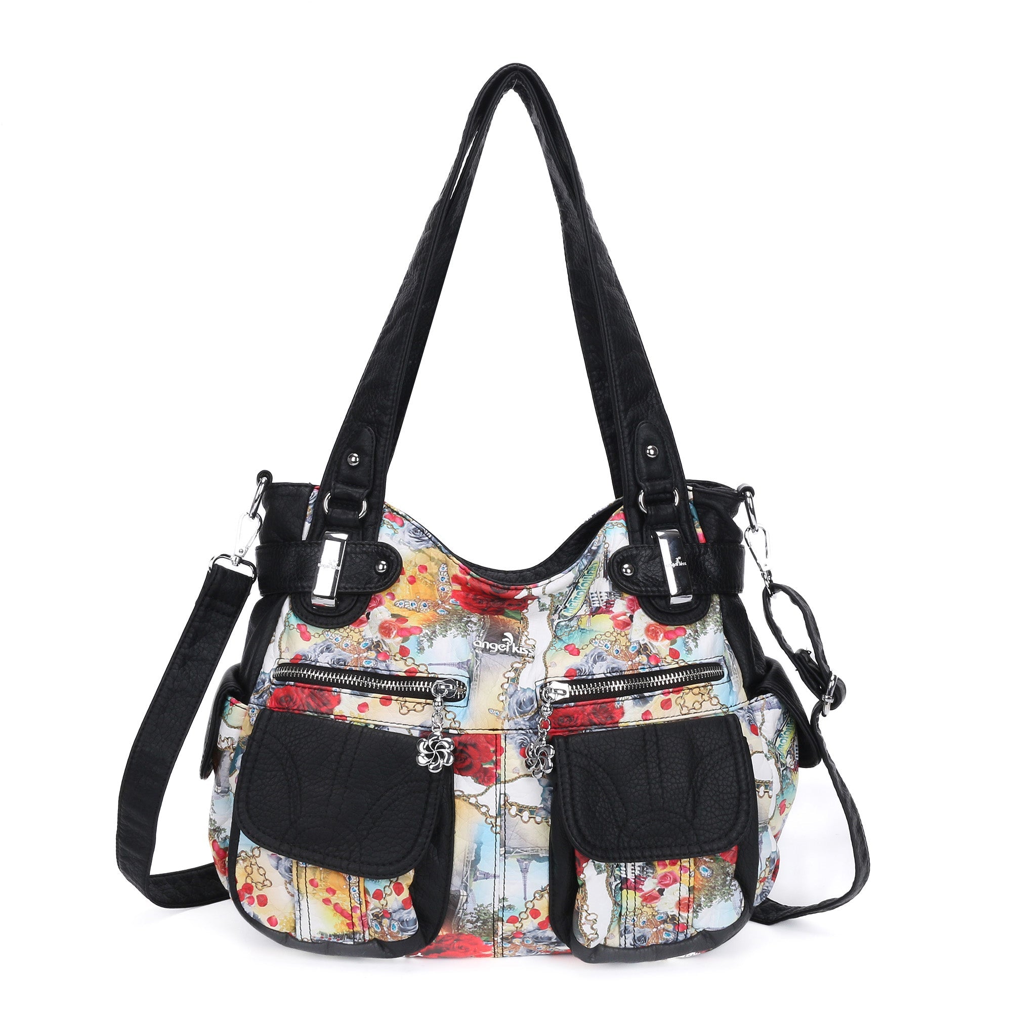 Handmade tie dye creative large capacity Hobo Bag | Angelkiss Bag-Angelkiss Bag