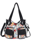 Handmade tie dye creative large capacity Hobo Bag | Angelkiss Bag-Angelkiss Bag