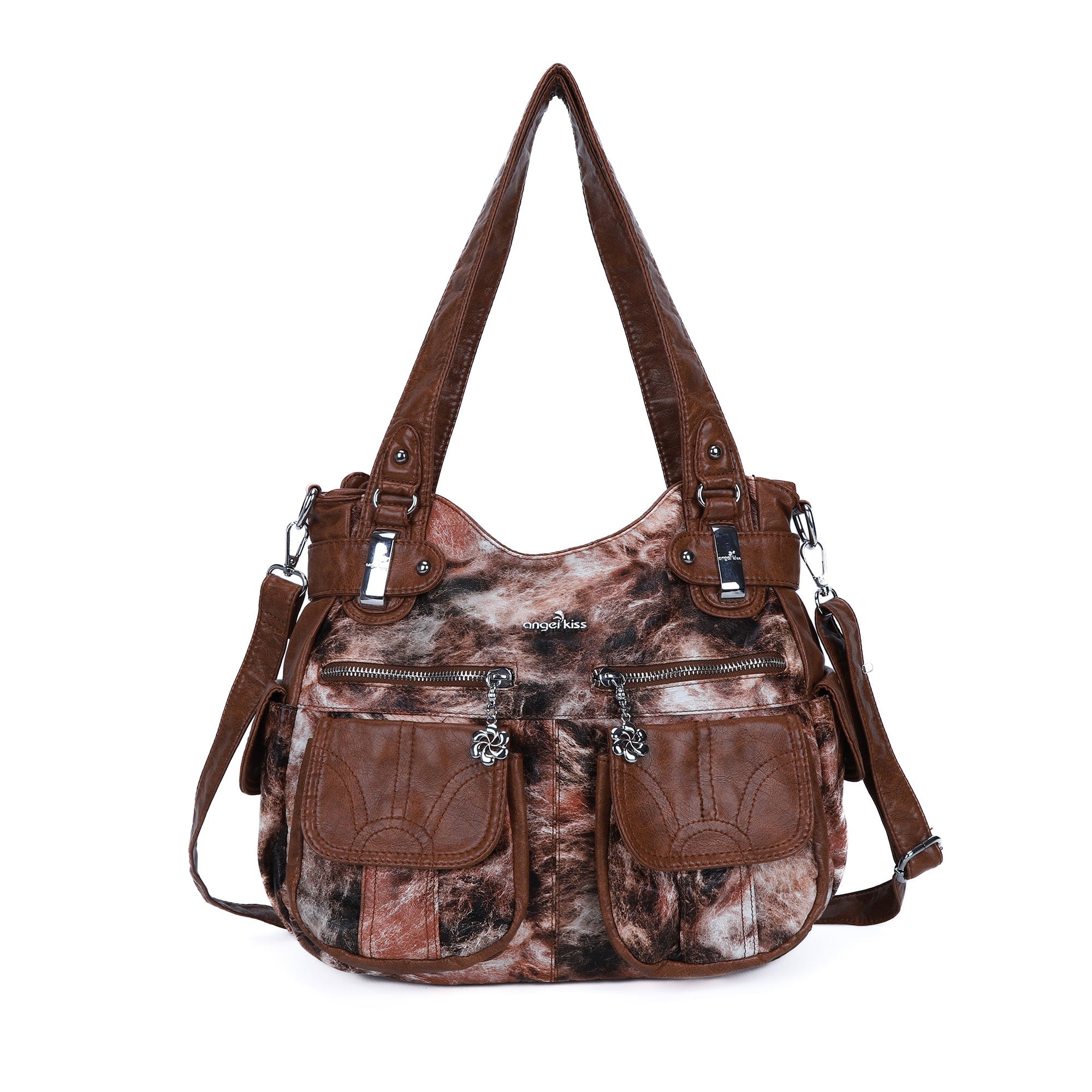 Handmade tie dye creative large capacity Hobo Bag | Angelkiss Bag-Angelkiss Bag