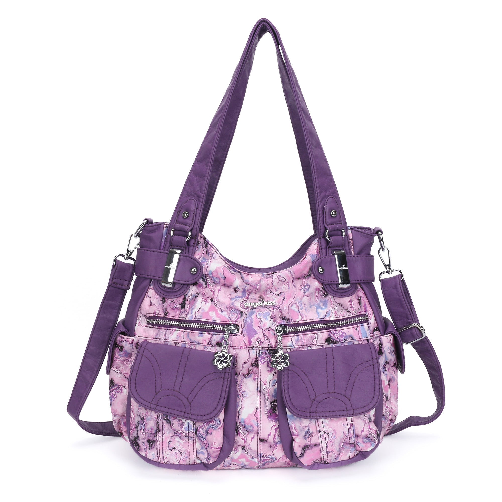 Handmade tie dye creative large capacity Hobo Bag | Angelkiss Bag-Angelkiss Bag