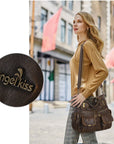 Versatile Women's Bag|Soft Vegan Leather Multi-Pocket Crossbody Shoulder