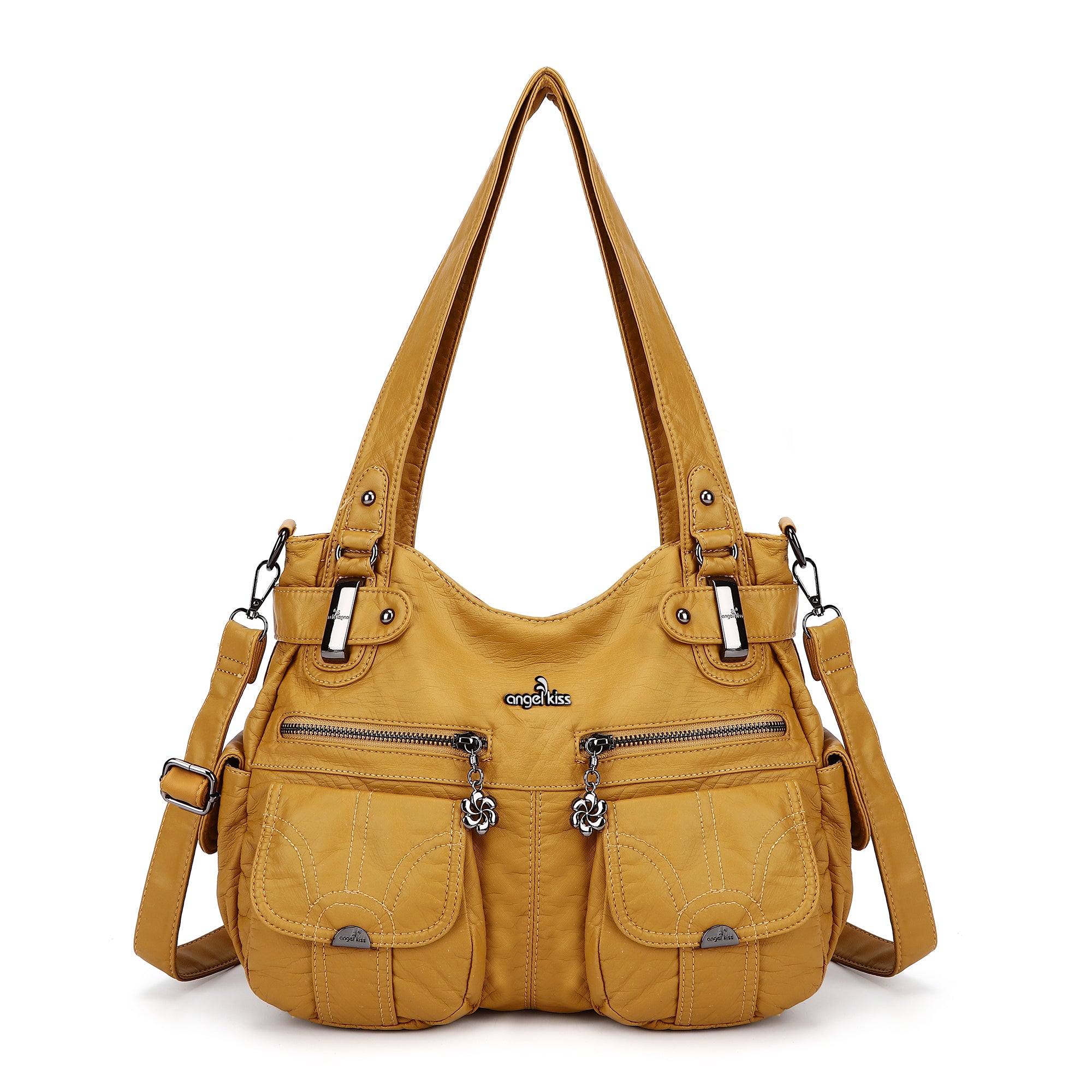 Fashionable  Handbags Women Tote Shoulder Top Handle Satchel Hobo Bags-Angelkiss Bag