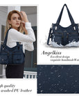 Fashionable Handbags Women Tote Shoulder Top Handle Satchel Hobo Bags-Angelkiss Bag