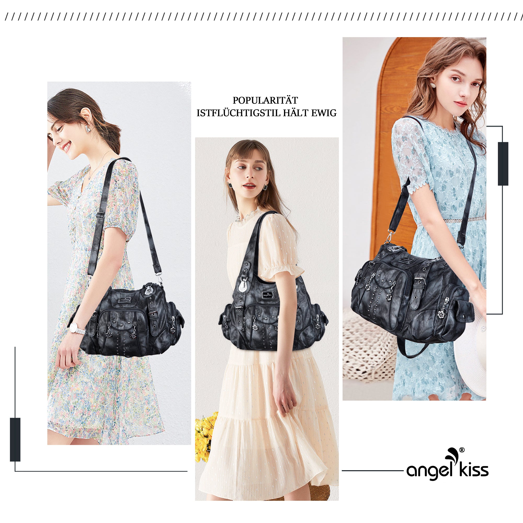 Roomy HOBO Women's Shoulder Bag-Angelkiss Bag