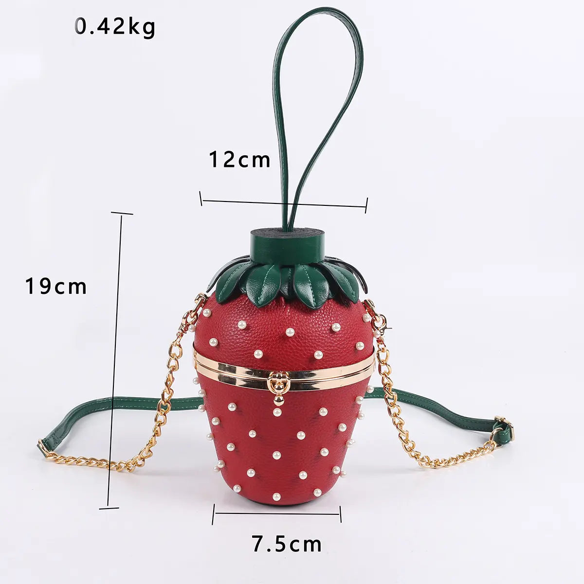3D Strawberry Crossbody Bag | Handbag