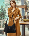 Retro solid color multi-functional traditional design tote bag-Angelkiss Bag