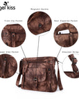 Solid color tie-dye crossbody bag-Angelkiss Bag