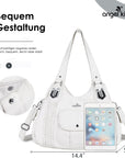 Women Waterproof Hobo Shoulder Purses and Handbags-Angelkiss Bag