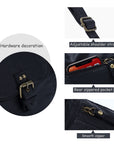 Solid color wash water pu leather adjustable shoulder strap daily shoulder bag-Angelkiss Bag