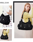 Stylish women's large capacity shoulder bags and hobo bags-Angelkiss Bag