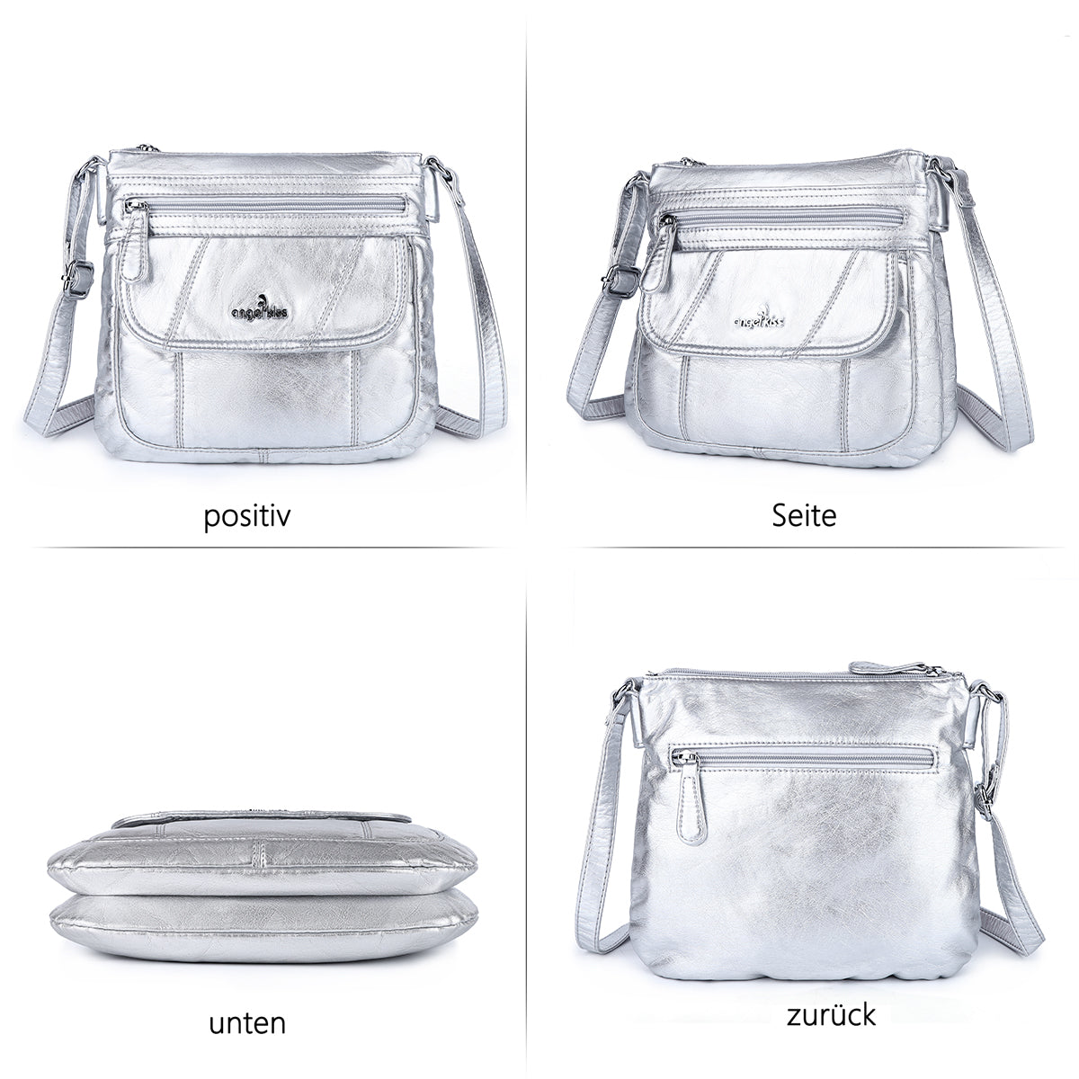 Women's  business  washed Comfort shoulder bag-Angelkiss Bag