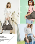 Fashionable Large Capacity Hobo Bag | Angelkiss Bag-Angelkiss Bag
