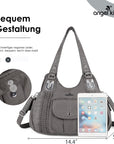 Women Waterproof Hobo Shoulder Purses and Handbags-Angelkiss Bag