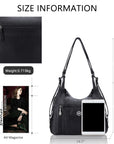 Retro solid color multi-functional traditional design tote bag-Angelkiss Bag