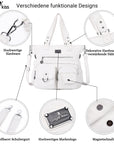 Large Muti-Pocket Women Hobo Shoulder Bag-Angelkiss Bag